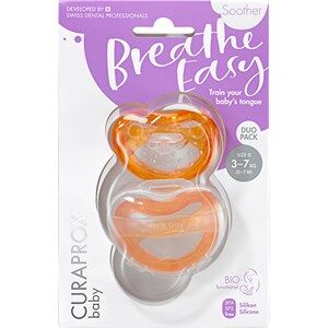 Curaprox Baby Soother Dummy orange duo Size 1 (7 - 10 kg or 18 months) 2 Stk.