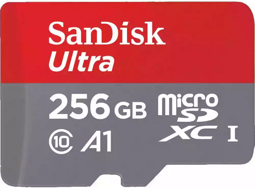 Sandisk 256GB Ultra Micro SD (SDXC) 100MBs + Adapter- Electronics Accessories~~Memory~~Flash Memory~~Flash Memory Cards