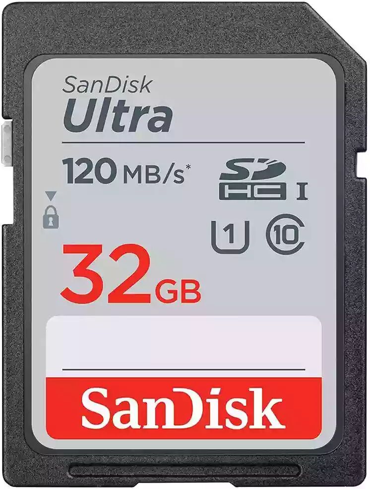 Sandisk Ultra SDHC 32GB 120MB/s Class 10 UHS-I- Electronics Accessories~~Memory~~Flash Memory~~Flash Memory Cards