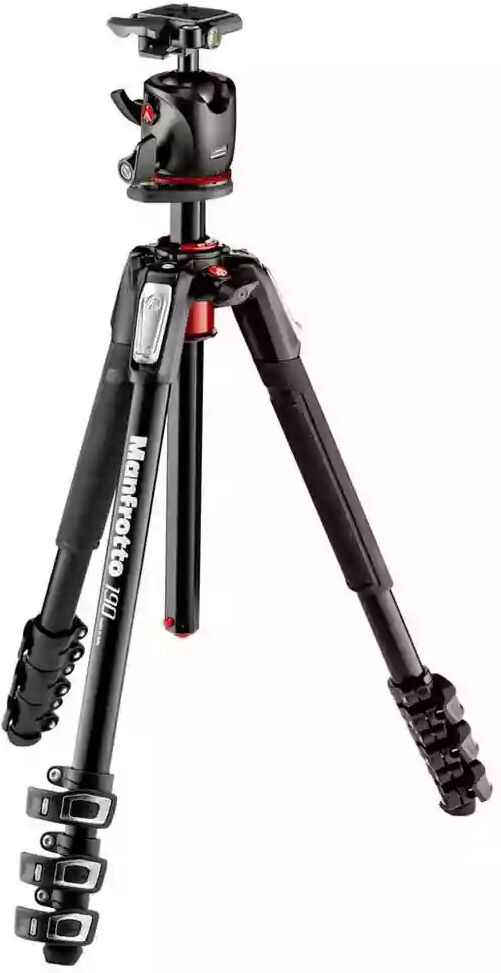 Manfrotto MK190XPRO4-BHQ2 190 XPRO 4 Section Aluminium Tripod with XPRO Ball Head- Camera & Optic Accessories~~Tripods & Monopods