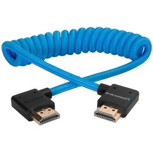 Kondor Blue Right Angle Full HDMI to HDMI Braided Coiled Cable Blue- Electronics Accessories~~Cables~~Audio & Video Cables Kondor Blue Right Angle Full HDMI to HDMI Braided Coiled Cable Blue- Electronics Accessories~~Cables~~Audio & Video Cables