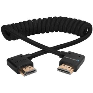 Kondor Blue Right Angle Full HDMI to HDMI Braided Coiled Cable Black- Electronics Accessories~~Cables~~Audio & Video Cables Kondor Blue Right Angle Full HDMI to HDMI Braided Coiled Cable Black- Electronics Accessories~~Cables~~Audio & Video Cables