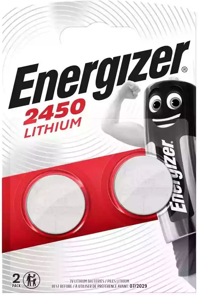 Energizer CR2450 Lith Battery (2 Pack)- Electronics Accessories~~Power~~Batteries