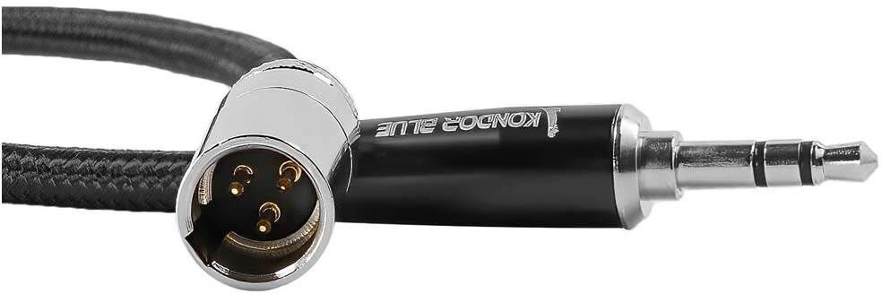 Kondor Blue Mini-XLR Male to 3.5mm Mono Audio Cable for Rode 14-Inch- Electronics Accessories~~Cables~~Audio & Video Cables