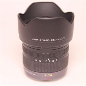 Used Panasonic Lumix G Vario 7-14mm f/4 ASPH Zoom Lens- Camera & Optic Accessories~~Camera & Optic Lenses~~Camera Lenses