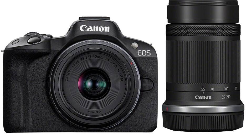Canon EOS R50 with RF-S 18-45mm and RF-S 55-210mm Twin Lens Kit- Cameras~~Digital Cameras~~Mirrorless System Digital Cameras