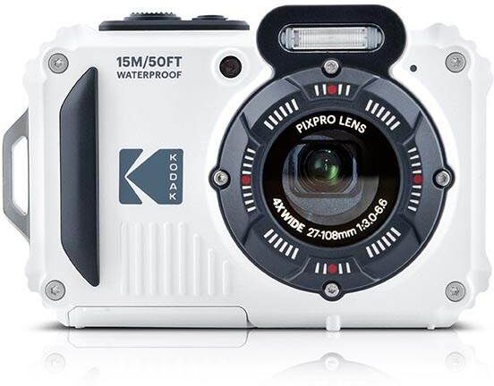 Kodak PIXPRO WPZ2 Digital Camera White- Cameras~~Digital Cameras~~Digital Point & Shoot Cameras