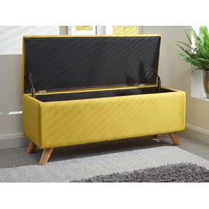 GFW Secreto Mustard Fabric Blanket Box