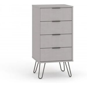 Core Products Core Augusta Grey 4 Drawer Narrow Chest of Drawers