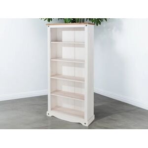 Core Products Core Corona White and Pine Tall Bookcase