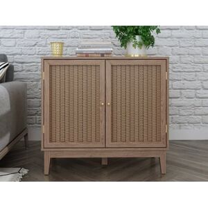LPD Bordeaux Rattan and Oak 2 Door Small Sideboard LPD Bordeaux Rattan and Oak 2 Door Small Sideboard