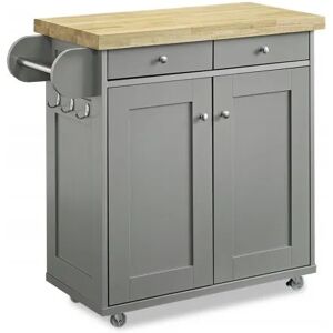 LPD Portland Grey 2 Door 2 Drawer Kitchen Island LPD Portland Grey 2 Door 2 Drawer Kitchen Island