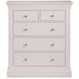 Julian Bowen Clermont 32 Light Grey Chest of Drawers Julian Bowen Clermont 32 Light Grey Chest of Drawers