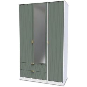 Welcome Las Vegas 3 Door 2 Drawer Tall Mirrored Triple Wardrobe Assembled Welcome Las Vegas 3 Door 2 Drawer Tall Mirrored Triple Wardrobe Assembled