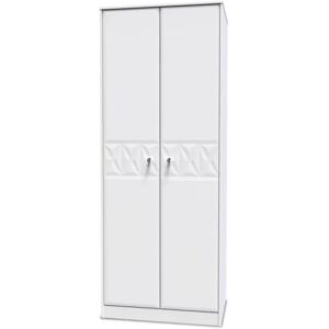 Welcome San Jose 2 Door Tall Double Hanging Wardrobe Assembled Welcome San Jose 2 Door Tall Double Hanging Wardrobe Assembled