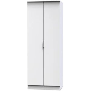 Welcome Plymouth 2 Door Tall Double Wardrobe Assembled Welcome Plymouth 2 Door Tall Double Wardrobe Assembled