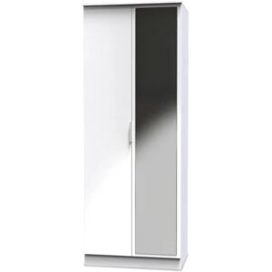 Welcome Plymouth 2 Door Tall Mirrored Double Wardrobe Assembled Welcome Plymouth 2 Door Tall Mirrored Double Wardrobe Assembled