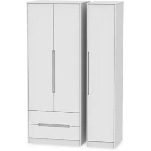 Welcome Monaco 3 Door 2 Drawer Tall Triple Wardrobe Assembled Welcome Monaco 3 Door 2 Drawer Tall Triple Wardrobe Assembled