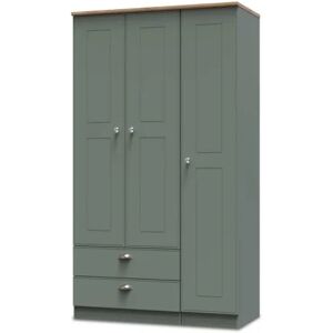 Welcome Victoria 3 Door 2 Drawer Tall Triple Wardrobe Assembled Welcome Victoria 3 Door 2 Drawer Tall Triple Wardrobe Assembled