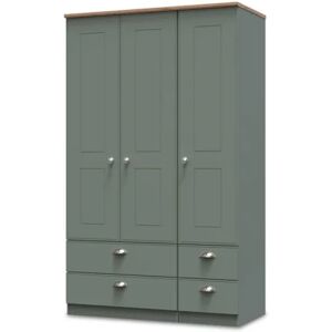 Welcome Victoria 3 Door 4 Drawer Tall Triple Wardrobe Assembled Welcome Victoria 3 Door 4 Drawer Tall Triple Wardrobe Assembled