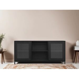 LPD Maddox Black Wood Effect 2 Door TV Cabinet LPD Maddox Black Wood Effect 2 Door TV Cabinet