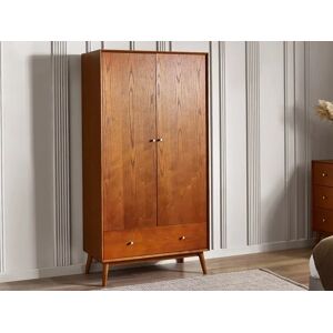 Julian Bowen Lowry Cherry Ash 2 Door 1 Drawer Wardrobe Julian Bowen Lowry Cherry Ash 2 Door 1 Drawer Wardrobe