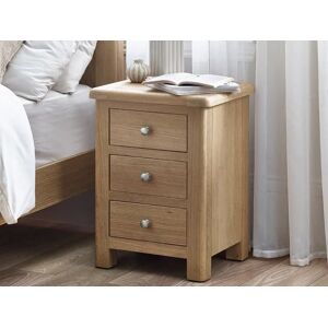 Julian Bowen Memphis Limed Oak 3 Drawer Bedside Table Julian Bowen Memphis Limed Oak 3 Drawer Bedside Table