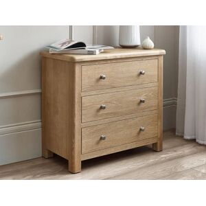 Julian Bowen Memphis Limed Oak 3 Drawer Chest of Drawers Julian Bowen Memphis Limed Oak 3 Drawer Chest of Drawers