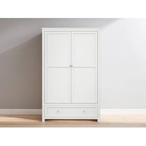 LPD Ives White 2 Door 1 Drawer Wardrobe LPD Ives White 2 Door 1 Drawer Wardrobe