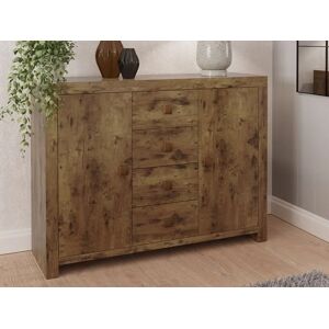 GFW Jakarta Mango Wood Effect 2 Door 4 Drawer Sideboard GFW Jakarta Mango Wood Effect 2 Door 4 Drawer Sideboard