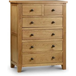 Julian Bowen Marlborough 42 Oak Wooden Chest of Drawers Assembled Julian Bowen Marlborough 42 Oak Wooden Chest of Drawers Assembled