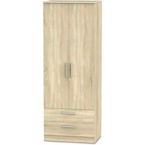 Welcome Contrast 2 Door 2 Drawer Tall Double Wardrobe Assembled Welcome Contrast 2 Door 2 Drawer Tall Double Wardrobe Assembled