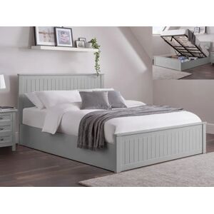 Julian Bowen Maine Dove Grey Wooden Ottoman Bed Frame - 4ft6 Double