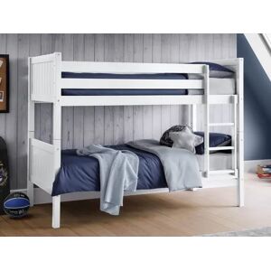 Julian Bowen Bella White Wooden Bunk Bed Frame - 3ft Single