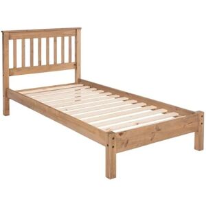 Core Products Core Corona Antique Waxed Pine Wooden Bed Frame - 3ft Single