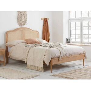 Birlea Furniture & Beds Birlea Leonie Rattan Oak Wooden Bed Frame - 5ft King Size