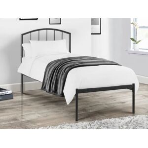 Julian Bowen Onyx Satin Black Metal Bed Frame - 4ft6 Double