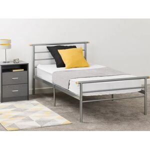 Seconique Orion Silver Metal Bed Frame - 3ft Single