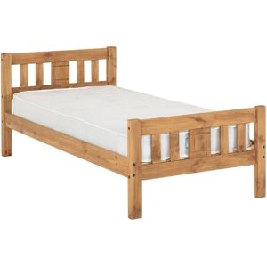 Seconique Rio Wax Pine Wooden Bed Frame - 4ft6 Double Seconique Rio Wax Pine Wooden Bed Frame - 4ft6 Double