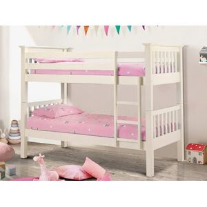 Julian Bowen Barcelona Ivory Wooden Bunk Bed Frame - 3ft Single Julian Bowen Barcelona Ivory Wooden Bunk Bed Frame - 3ft Single