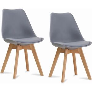 Leah Chair Grey Self-Assembly - Dining Chair Leah Chair Grey Self-Assembly - Dining Chair