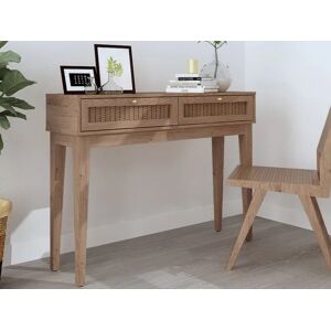 LPD Bordeaux Rattan and Oak 2 Drawer Desk LPD Bordeaux Rattan and Oak 2 Drawer Desk