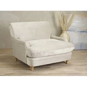 LPD Plumpton Beige Velvet Fabric Chair LPD Plumpton Beige Velvet Fabric Chair