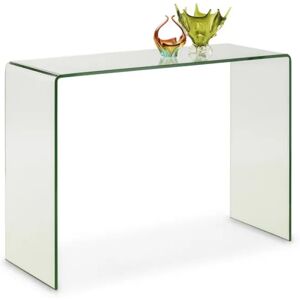 Julian Bowen Amalfi Clear Glass Console Table Julian Bowen Amalfi Clear Glass Console Table
