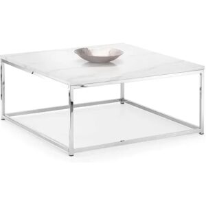 Julian Bowen Scala Marble Effect and Chrome Coffee Table Julian Bowen Scala Marble Effect and Chrome Coffee Table