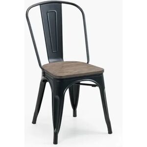 Julian Bowen Grafton Mocha Elm and Black Dining Chair Julian Bowen Grafton Mocha Elm and Black Dining Chair