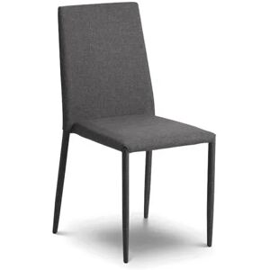 Julian Bowen Jazz Grey Fabric Dining Chair Julian Bowen Jazz Grey Fabric Dining Chair