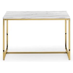 Julian Bowen Scala 120cm Marble Effect and Gold Dining Table Julian Bowen Scala 120cm Marble Effect and Gold Dining Table