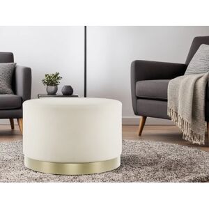 LPD Lara Large Cream and Gold Fabric Bedroom Stool LPD Lara Large Cream and Gold Fabric Bedroom Stool