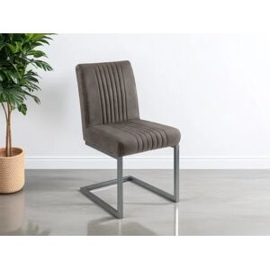 Julian Bowen Brooklyn Charcoal Grey Faux Suede Dining Chair Julian Bowen Brooklyn Charcoal Grey Faux Suede Dining Chair